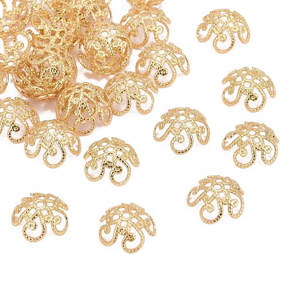 PandaHall Flower Brass Fancy Bead Caps, Lead Free & Nickel Free & Cadmium Free, Real 18K Gold Plated, 4x10mm, Hole: 1mm Brass
PandaHall Flower Brass Fancy Bead Caps, Lead Free & Nickel Free & Cadmium Free, Real 18K Gold Plated, 4x10mm, Hole: 1mm Brass