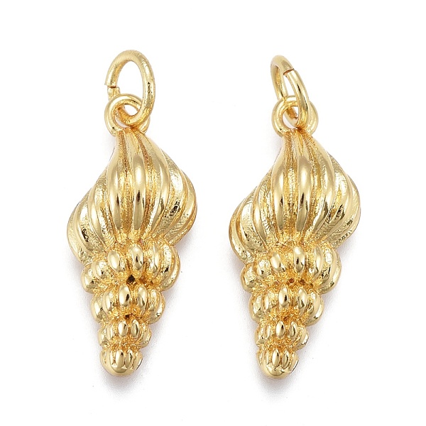 PandaHall Brass Pendants, with Jump Rings, Long-Lasting Plated, Shell Shape, Real 18K Gold Plated, 19x8.5x5mm, Hole: 3mm Brass Shell Shape
PandaHall Brass Pendants, with Jump Rings, Long-Lasting Plated, Shell Shape, Real 18K Gold Plated, 19x8.5x5mm, Hole: 3mm Brass Shell Shape