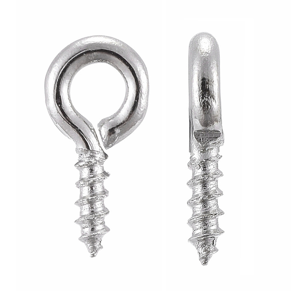 PandaHall Iron Screw Eye Pin Peg Bails, For Half Drilled Beads, Platinum, 8x4x1mm, Hole: 2mm Iron
PandaHall Iron Screw Eye Pin Peg Bails, For Half Drilled Beads, Platinum, 8x4x1mm, Hole: 2mm Iron