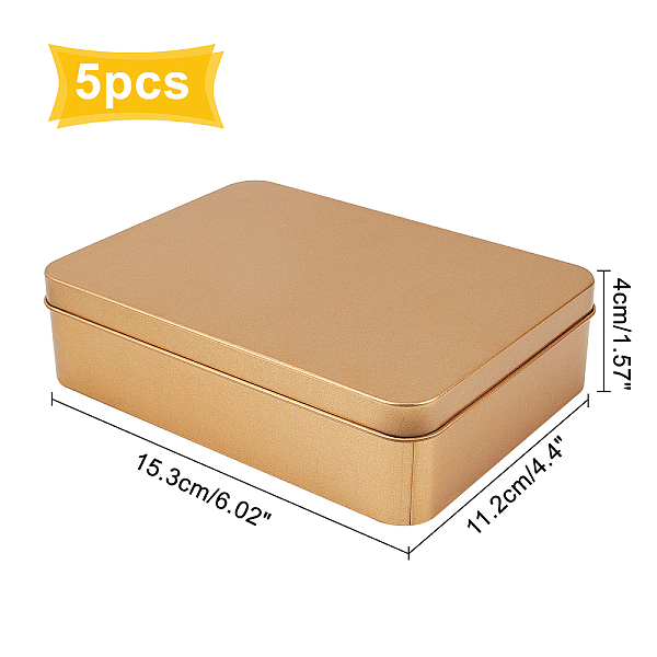 PandaHall Olycraft Rectangular Empty Tinplate Boxes, with Slip-on Lids, Mini Portable Box Containers, Matte Gold Color, 15.3x11.2x4cm, Inner...
PandaHall Olycraft Rectangular Empty Tinplate Boxes, with Slip-on Lids, Mini Portable Box Containers, Matte Gold Color, 15.3x11.2x4cm, Inner...