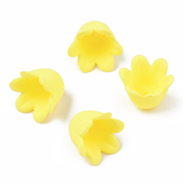 PandaHall Rubberized Style Opaque Acrylic Bead Caps, 6-Petal, Flower, Yellow, 11.5x10.5x8.7mm, Hole: 1.3mm Acrylic Yellow
PandaHall Rubberized Style Opaque Acrylic Bead Caps, 6-Petal, Flower, Yellow, 11.5x10.5x8.7mm, Hole: 1.3mm Acrylic Yellow