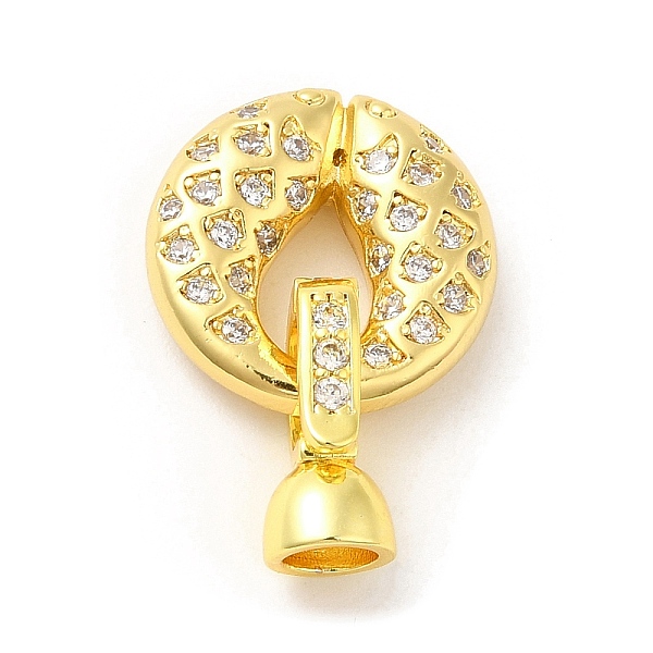 PandaHall Rack Plating Brass Micro Pave Clear Cubic Zirconia Fold Over Clover Clasps, Long-Lasting Plated, Ring, Real 18K Gold Plated, Round...
PandaHall Rack Plating Brass Micro Pave Clear Cubic Zirconia Fold Over Clover Clasps, Long-Lasting Plated, Ring, Real 18K Gold Plated, Round...