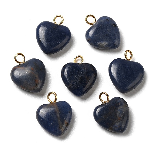 PandaHall Natural Sodalite Pendants, Heart Charms with Golden Plated Brass Loops, 15~15.5x12~12.5x4.5~5.5mm, Hole: 2mm Sodalite Heart
PandaHall Natural Sodalite Pendants, Heart Charms with Golden Plated Brass Loops, 15~15.5x12~12.5x4.5~5.5mm, Hole: 2mm Sodalite Heart