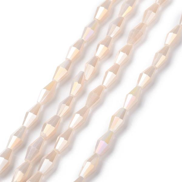 PandaHall Opaque Glass Beads Strands, Bicone, Faceted, AB Color Plated, Cornsilk, 8x4mm, Hole: 0.8mm, about 70pcs/Strand, 22.99''(58.4cm)..., Gold
PandaHall Opaque Glass Beads Strands, Bicone, Faceted, AB Color Plated, Cornsilk, 8x4mm, Hole: 0.8mm, about 70pcs/Strand, 22.99''(58.4cm)..., Gold