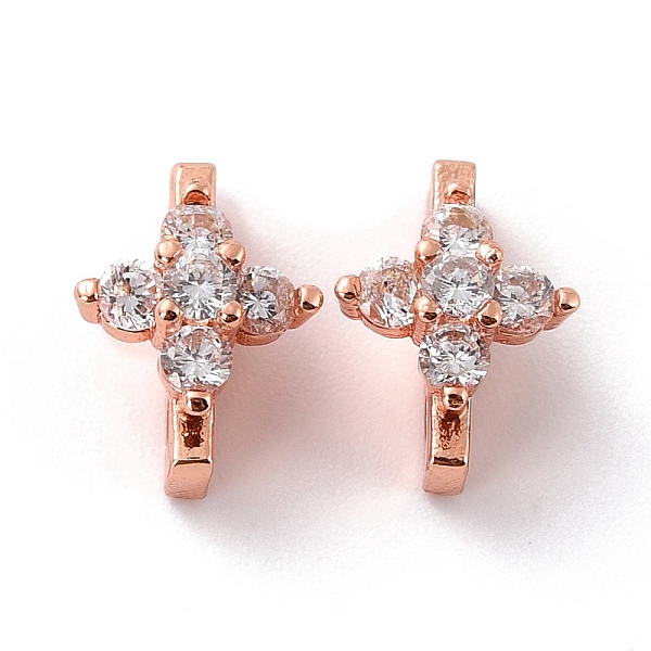 PandaHall Eco-Friendly Brass Micro Pave Cubic Zirconia Multi-Strand Links, Cadmium Free & Lead Free, Cross, Real Rose Gold Plated...
PandaHall Eco-Friendly Brass Micro Pave Cubic Zirconia Multi-Strand Links, Cadmium Free & Lead Free, Cross, Real Rose Gold Plated...