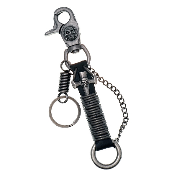 PandaHall Men's Punk Pant Keychain, Cowhide Keychain, with Alloy Clasp, Skull, Black, 15.5cm Alloy Black
PandaHall Men's Punk Pant Keychain, Cowhide Keychain, with Alloy Clasp, Skull, Black, 15.5cm Alloy Black