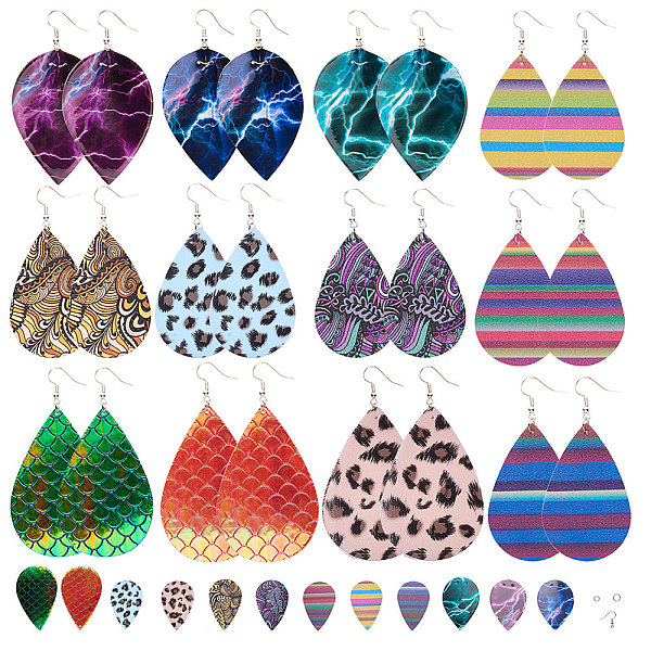 PandaHall SUNNYCLUE DIY Earring Findings, with Brass Earring Hooks, Iron Open Jump Rings and PU Leather Big Pendants, Mixed Color..., Multicolor
PandaHall SUNNYCLUE DIY Earring Findings, with Brass Earring Hooks, Iron Open Jump Rings and PU Leather Big Pendants, Mixed Color..., Multicolor