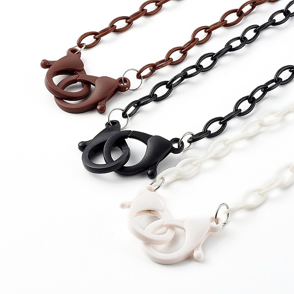 PandaHall 3Pcs 3 Colors Personalized ABS Plastic Cable Chain Necklaces, Handbag Chains, with Lobster Claw Clasps, Mixed Color, 18.98 inch..., Multicolor
PandaHall 3Pcs 3 Colors Personalized ABS Plastic Cable Chain Necklaces, Handbag Chains, with Lobster Claw Clasps, Mixed Color, 18.98 inch..., Multicolor