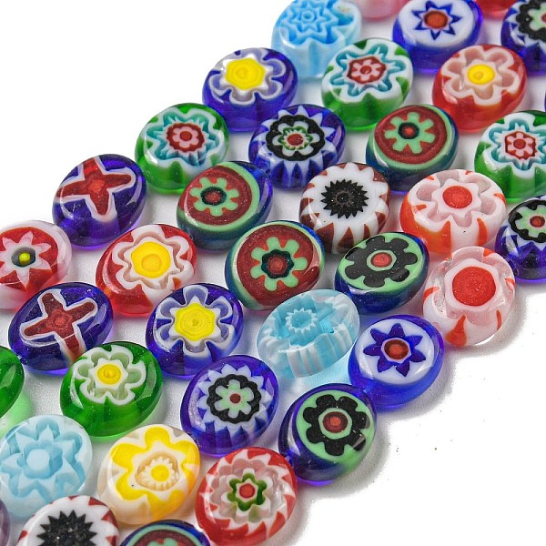 PandaHall Handmade Lampwork Beads Strands, Oval, Mixed Color, 10~13.5x9~10.5x3~4.5mm, Hole: 0.6mm, about 34pcs/strand, 15.35~15.75 inch..., Multicolor
PandaHall Handmade Lampwork Beads Strands, Oval, Mixed Color, 10~13.5x9~10.5x3~4.5mm, Hole: 0.6mm, about 34pcs/strand, 15.35~15.75 inch..., Multicolor