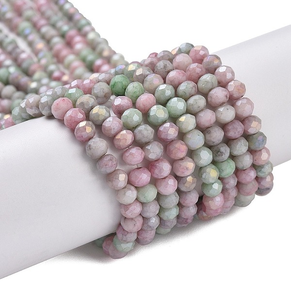 PandaHall Faceted Electroplated Glass Beads Strands, AB Color Plated, Rondelle, Flamingo, 4x3mm, Hole: 0.9mm, about 112pcs/strand, 16.14''..., Pink
PandaHall Faceted Electroplated Glass Beads Strands, AB Color Plated, Rondelle, Flamingo, 4x3mm, Hole: 0.9mm, about 112pcs/strand, 16.14''..., Pink