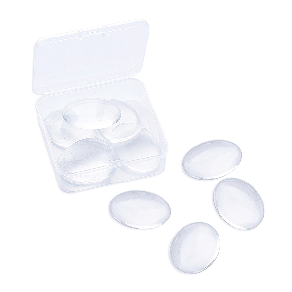 PandaHall Transparent Clear Glass Flat Back Cabochons, Domed Oval Magnify Cabochons for Photo Pendant Cameo Settings, Clear, 40x30mm, 8mm...
PandaHall Transparent Clear Glass Flat Back Cabochons, Domed Oval Magnify Cabochons for Photo Pendant Cameo Settings, Clear, 40x30mm, 8mm...