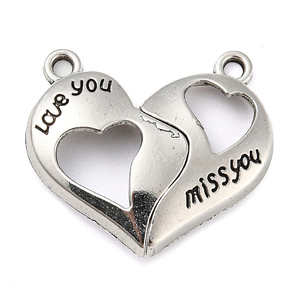 PandaHall Alloy Magnetic Pendants, Heart, Antique Silver, 23x27x6mm, Hole: 1.8mm Alloy Heart
PandaHall Alloy Magnetic Pendants, Heart, Antique Silver, 23x27x6mm, Hole: 1.8mm Alloy Heart