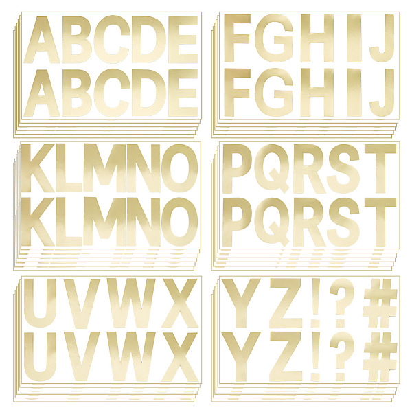 PandaHall PVC Letter Stickers, Waterproof Self Adhesive Decals for Maixbox Decoration, Letter A~Z, Gold, 143x228x0.1mm, Sticker: 64x10~63mm...
PandaHall PVC Letter Stickers, Waterproof Self Adhesive Decals for Maixbox Decoration, Letter A~Z, Gold, 143x228x0.1mm, Sticker: 64x10~63mm...