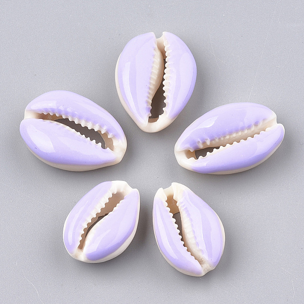 PandaHall Cowrie Shell Beads, with Enamel, No Hole/Undrilled, Lilac, 20~26x13~18x5~7mm Cowrie Shell Shell Shape Purple
PandaHall Cowrie Shell Beads, with Enamel, No Hole/Undrilled, Lilac, 20~26x13~18x5~7mm Cowrie Shell Shell Shape Purple
