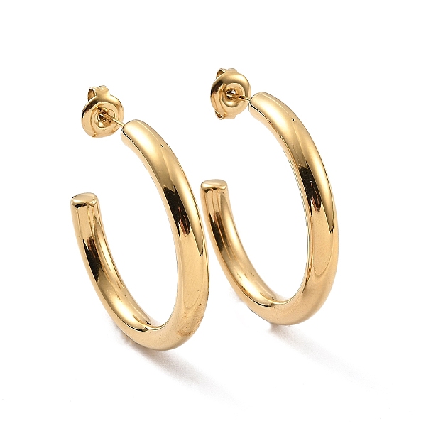 PandaHall Ion Plating(IP) 304 Stainless Steel Stud Earrings for Women, C-Shaped, Real 14K Gold Plated, 31x4mm, Pin: 0.7mm 304 Stainless...
PandaHall Ion Plating(IP) 304 Stainless Steel Stud Earrings for Women, C-Shaped, Real 14K Gold Plated, 31x4mm, Pin: 0.7mm 304 Stainless...