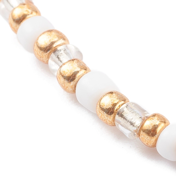 PandaHall Round Opaque Colours Glass Seed Beads Stretch Bracelets, White, Inner Diameter: 2-1/8 inch(5.5cm) Glass White
PandaHall Round Opaque Colours Glass Seed Beads Stretch Bracelets, White, Inner Diameter: 2-1/8 inch(5.5cm) Glass White