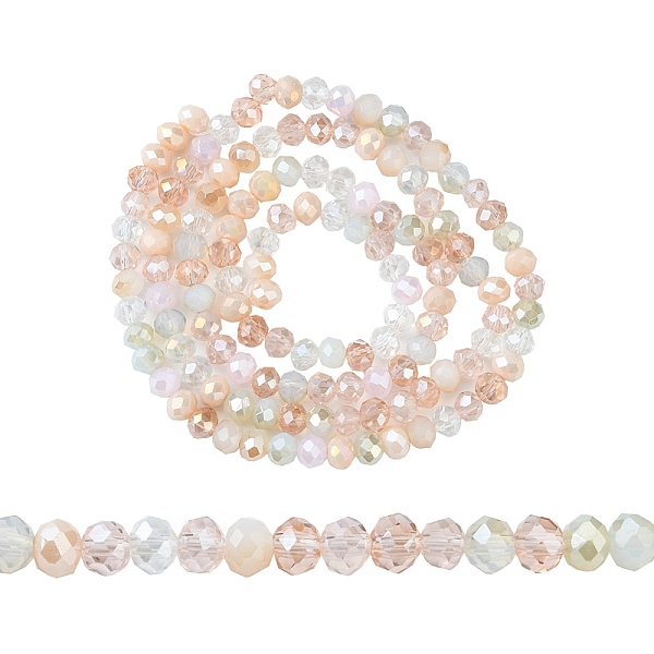 PandaHall Electroplate Glass Beads Strands, Faceted, Rondelle, PeachPuff, 4.5x3.5mm, Hole: 1mm, about 140~143pcs/strand, 18.90 inch~19.29..., Brown
PandaHall Electroplate Glass Beads Strands, Faceted, Rondelle, PeachPuff, 4.5x3.5mm, Hole: 1mm, about 140~143pcs/strand, 18.90 inch~19.29..., Brown