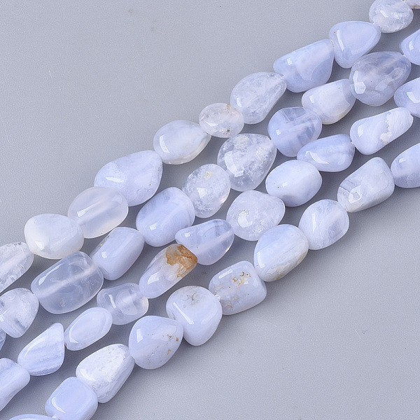 PandaHall Natural Blue Lace Agate Beads Strands, Nuggets, Tumbled Stone, 5~11x5~8x3~6mm, Hole: 0.8mm, about: 52~56pcs/Strand, 15.94 inch...
PandaHall Natural Blue Lace Agate Beads Strands, Nuggets, Tumbled Stone, 5~11x5~8x3~6mm, Hole: 0.8mm, about: 52~56pcs/Strand, 15.94 inch...