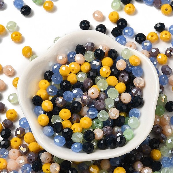 PandaHall Glass Beads, Faceted, Rondelle, Mixed Color, 6x5mm, Hole: 1mm, about 2360pcs/500g Glass Rondelle Multicolor
PandaHall Glass Beads, Faceted, Rondelle, Mixed Color, 6x5mm, Hole: 1mm, about 2360pcs/500g Glass Rondelle Multicolor