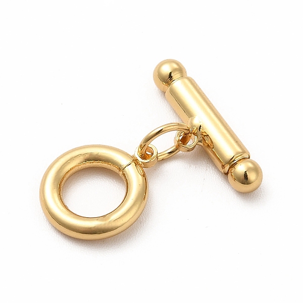 PandaHall Rack Plating Eco-Friendly Brass Toggle Clasps, Long-Lasting Plated, Lead Free & Cadmium Free, Ring, Real 18K Gold Plated, Ring...
PandaHall Rack Plating Eco-Friendly Brass Toggle Clasps, Long-Lasting Plated, Lead Free & Cadmium Free, Ring, Real 18K Gold Plated, Ring...