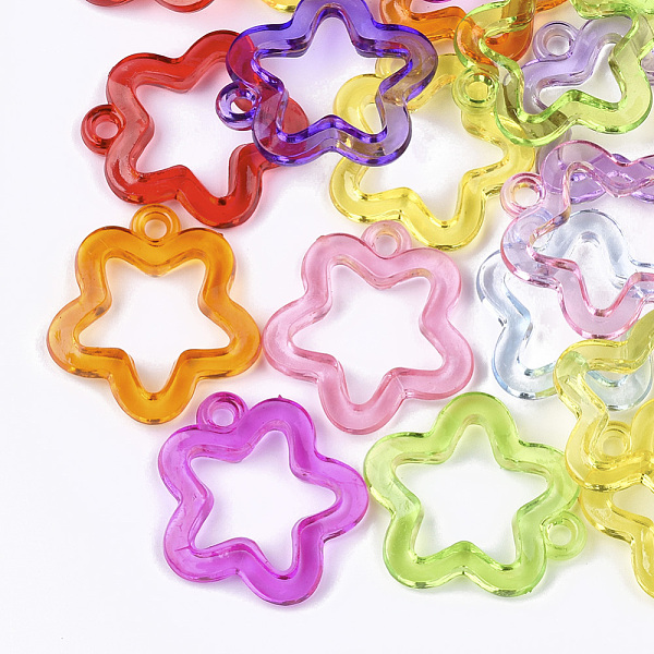 PandaHall Transparent Acrylic Pendants, Flower, Mixed Color, 32x30x5mm, Hole: 3mm, about 345pcs/500g Acrylic Flower Multicolor
PandaHall Transparent Acrylic Pendants, Flower, Mixed Color, 32x30x5mm, Hole: 3mm, about 345pcs/500g Acrylic Flower Multicolor
