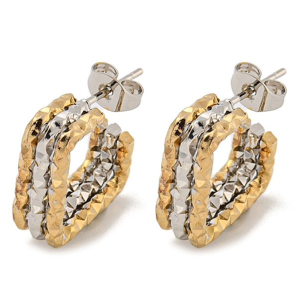 PandaHall 202 Stainless Steel Square Multi Layered Stud Earrings, with 304 Stainless Steel Pins for Women, Golden & Stainless Steel Color...
PandaHall 202 Stainless Steel Square Multi Layered Stud Earrings, with 304 Stainless Steel Pins for Women, Golden & Stainless Steel Color...