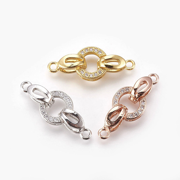 PandaHall Brass Micro Pave Cubic Zirconia Fold Over Clasps, Oval, Clear, Mixed Color, 25.5mm, Hole: 1.2mm Brass+Cubic Zirconia Clear
PandaHall Brass Micro Pave Cubic Zirconia Fold Over Clasps, Oval, Clear, Mixed Color, 25.5mm, Hole: 1.2mm Brass+Cubic Zirconia Clear