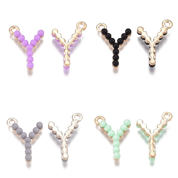 PandaHall Acrylic Pendants, with Alloy Findings, Letter, Light Gold, Mixed Color, Letter.Y, 17.5~19x7.5~14x3.5~4mm, Hole: 1.4~1.8mm..., Multicolor
PandaHall Acrylic Pendants, with Alloy Findings, Letter, Light Gold, Mixed Color, Letter.Y, 17.5~19x7.5~14x3.5~4mm, Hole: 1.4~1.8mm..., Multicolor