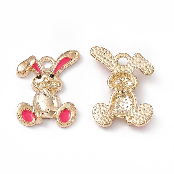 PandaHall Alloy Enamel Pendants, Light Gold, Rabbit Charm, Deep Pink, 20x14x3mm, Hole: 2mm Alloy+Enamel Rabbit
PandaHall Alloy Enamel Pendants, Light Gold, Rabbit Charm, Deep Pink, 20x14x3mm, Hole: 2mm Alloy+Enamel Rabbit