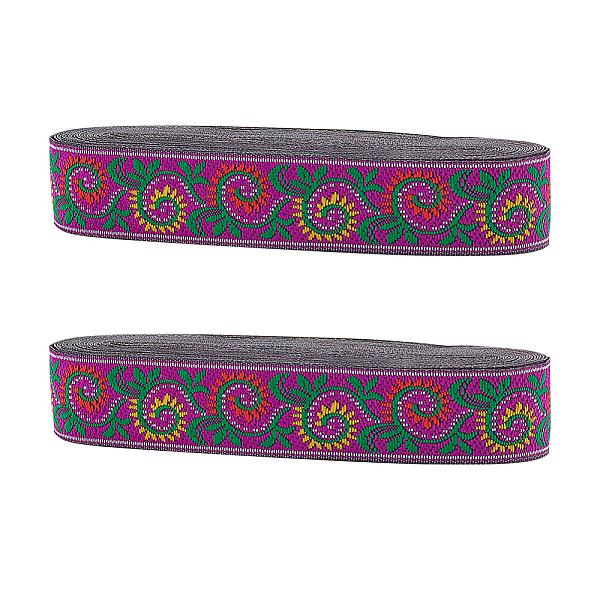 PandaHall Ethnic Style Polyester Ribbons, Jacquard Ribbon, Floral Pattern, Magenta, 1 inch(25mm), about 7.66 Yards(7m)/pc Polyester Pink
PandaHall Ethnic Style Polyester Ribbons, Jacquard Ribbon, Floral Pattern, Magenta, 1 inch(25mm), about 7.66 Yards(7m)/pc Polyester Pink
