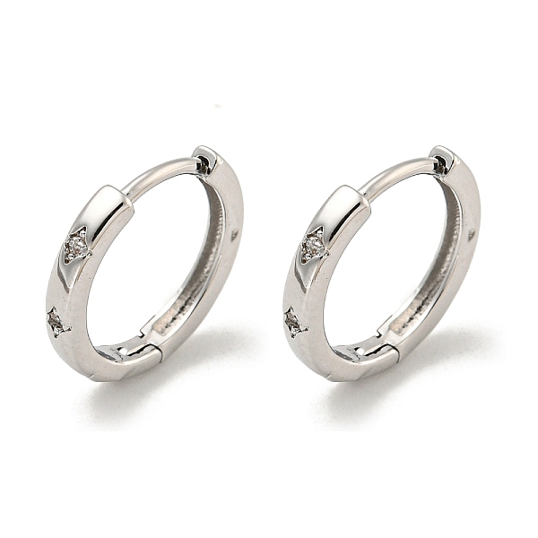 PandaHall Brass Pave Clear Cubic Zirconia Hoop Earrings, Real Platinum Plated, 12mm Brass Clear
PandaHall Brass Pave Clear Cubic Zirconia Hoop Earrings, Real Platinum Plated, 12mm Brass Clear