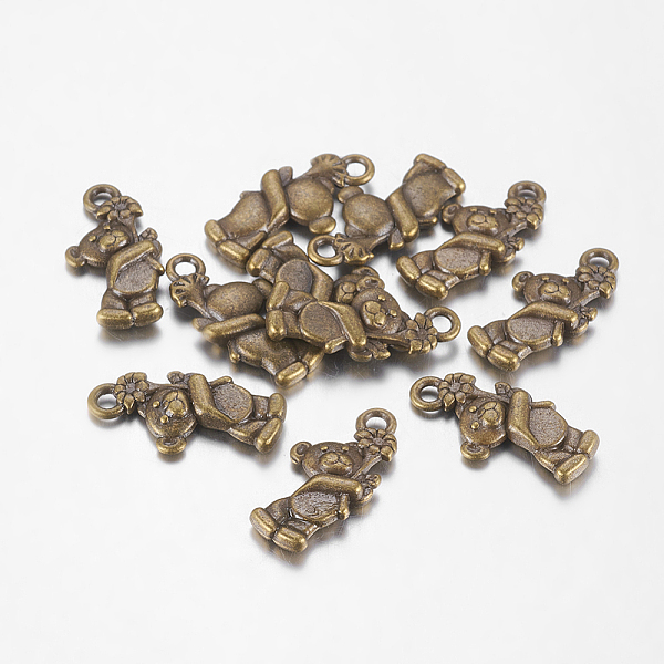 PandaHall Zinc Tibetan Style Alloy Pendants, Cadmium Free & Lead Free, Bear, Antique Bronze Color, Size: about 19mm long, 9mm wide, 3mm...
PandaHall Zinc Tibetan Style Alloy Pendants, Cadmium Free & Lead Free, Bear, Antique Bronze Color, Size: about 19mm long, 9mm wide, 3mm...