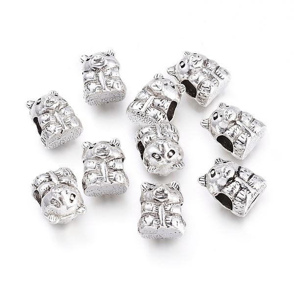 PandaHall Tibetan Style Alloy European Beads, Large Hole Beads, Pig, Antique Silver, 12.5x10x9.5mm, Hole: 4.5mm Alloy Pig
PandaHall Tibetan Style Alloy European Beads, Large Hole Beads, Pig, Antique Silver, 12.5x10x9.5mm, Hole: 4.5mm Alloy Pig