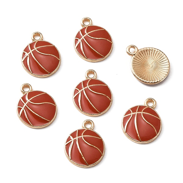 PandaHall Alloy Enamel Pendants, Light Gold, Basketball, Saddle Brown, 17x13.5x2mm, Hole: 1.6mm, 10pcs/bag Alloy+Enamel Others
PandaHall Alloy Enamel Pendants, Light Gold, Basketball, Saddle Brown, 17x13.5x2mm, Hole: 1.6mm, 10pcs/bag Alloy+Enamel Others