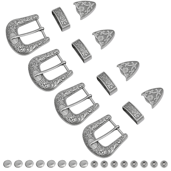 PandaHall CHGCRAFT 4 Sets Belt Alloy Buckle Sets, include Roller Buckle, Rectangle Silder Charm, Triangle Zipper Stopper, Antique Silver...
PandaHall CHGCRAFT 4 Sets Belt Alloy Buckle Sets, include Roller Buckle, Rectangle Silder Charm, Triangle Zipper Stopper, Antique Silver...