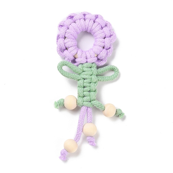 PandaHall Polycotton Fabric Big Pendants, with Wood Beaded, Flower of Life Charms, Blue Violet, 137~142x52~55x11.5mm, Hole: 5x5mm Polyester...
PandaHall Polycotton Fabric Big Pendants, with Wood Beaded, Flower of Life Charms, Blue Violet, 137~142x52~55x11.5mm, Hole: 5x5mm Polyester...