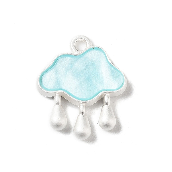 PandaHall Baking Paint Zinc Alloy with Resin Pendant, Rainny Cloud, Cyan, 18.5x15.5x3mm, Hole: 1.6mm Alloy Cloud Cyan
PandaHall Baking Paint Zinc Alloy with Resin Pendant, Rainny Cloud, Cyan, 18.5x15.5x3mm, Hole: 1.6mm Alloy Cloud Cyan