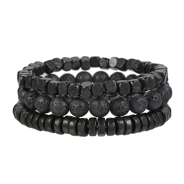 PandaHall Volcano Stone Black Matte Black Gallstone Wood Beads Bracelet Set Combination Hip Hop Elastic Bracelet Bracelet Bracelet Natural...
PandaHall Volcano Stone Black Matte Black Gallstone Wood Beads Bracelet Set Combination Hip Hop Elastic Bracelet Bracelet Bracelet Natural...