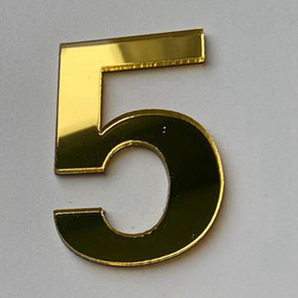 PandaHall Acrylic Mirror Wall Stickers, with Adhesive Back, Number, Gold, Num.5, 48mm Acrylic Number Gold
PandaHall Acrylic Mirror Wall Stickers, with Adhesive Back, Number, Gold, Num.5, 48mm Acrylic Number Gold