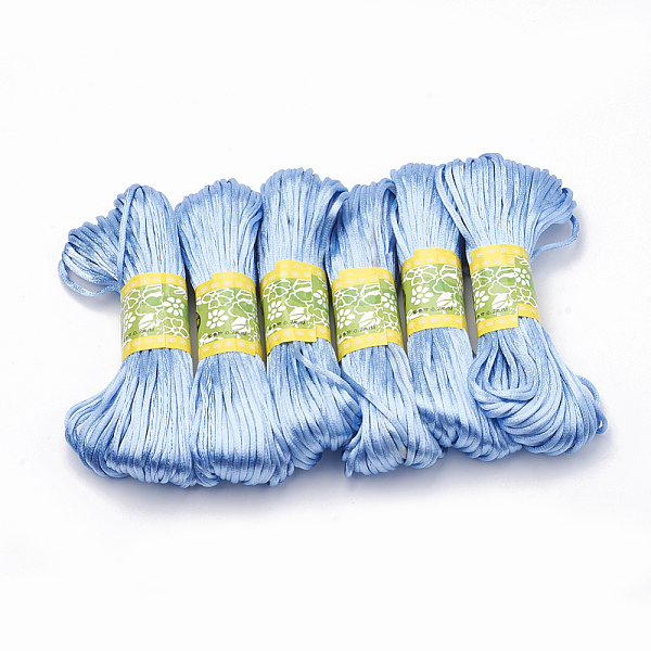 PandaHall Polyester Rattail Satin Cord, for Chinese Knotting, Jewelry Making, Light Sky Blue, 2mm, about 21.87 yards(20m)/bundle...
PandaHall Polyester Rattail Satin Cord, for Chinese Knotting, Jewelry Making, Light Sky Blue, 2mm, about 21.87 yards(20m)/bundle...