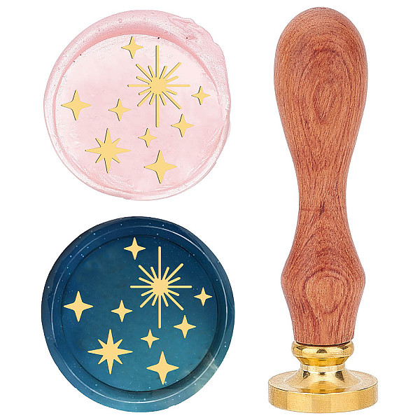 PandaHall Brass Wax Seal Stamp with Rosewood Handle, for DIY Scrapbooking, Star Pattern, 25mm Brass Star
PandaHall Brass Wax Seal Stamp with Rosewood Handle, for DIY Scrapbooking, Star Pattern, 25mm Brass Star
