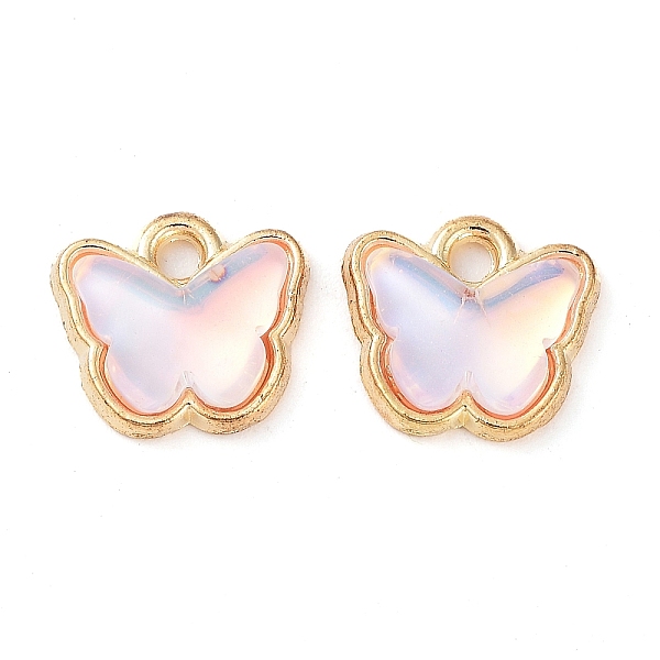 PandaHall Rack Plating Alloy Glass Charms, Butterfly, Golden, Lavender, 9x9.5x3.5mm, Hole: 1mm Alloy+Glass Butterfly Purple
PandaHall Rack Plating Alloy Glass Charms, Butterfly, Golden, Lavender, 9x9.5x3.5mm, Hole: 1mm Alloy+Glass Butterfly Purple