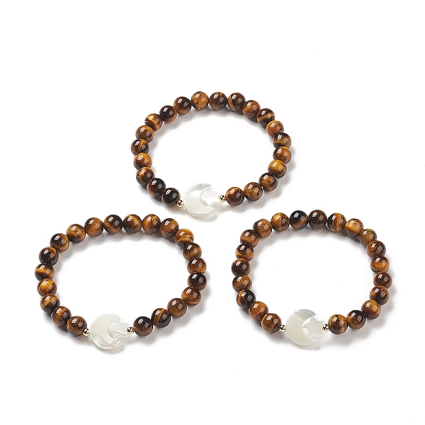PandaHall Natural Tiger Eye & Synthetic Hematite Stretch Bracelet, Shell Moon with Star Beaded Adjustable Bracelet for Women, Inner Diameter...
PandaHall Natural Tiger Eye & Synthetic Hematite Stretch Bracelet, Shell Moon with Star Beaded Adjustable Bracelet for Women, Inner Diameter...