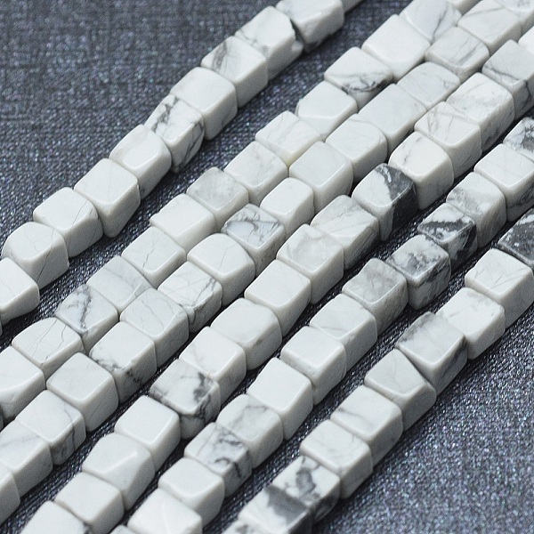 PandaHall Natural Howlite Beads Strands, Cube, 3~4.5x3~4.5x3~5mm, Hole: 0.8~1mm, about 89~97pcs/strand, 15.1~15.5 inch(38.5~39.5cm) Howlite...
PandaHall Natural Howlite Beads Strands, Cube, 3~4.5x3~4.5x3~5mm, Hole: 0.8~1mm, about 89~97pcs/strand, 15.1~15.5 inch(38.5~39.5cm) Howlite...