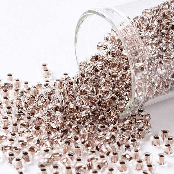 PandaHall TOHO Round Seed Beads, Japanese Seed Beads, (740) Copper Lined Crystal, 8/0, 3mm, Hole: 1mm, about 222pcs/10g Glass Brown
PandaHall TOHO Round Seed Beads, Japanese Seed Beads, (740) Copper Lined Crystal, 8/0, 3mm, Hole: 1mm, about 222pcs/10g Glass Brown