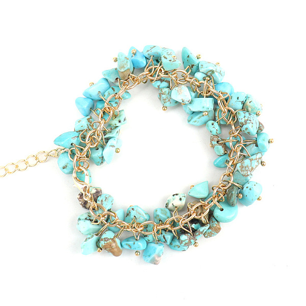 PandaHall Synthetic Turquoise Bead Bracelets, 8-5/8 inch(22cm) Synthetic Turquoise
PandaHall Synthetic Turquoise Bead Bracelets, 8-5/8 inch(22cm) Synthetic Turquoise