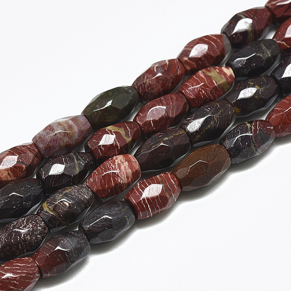 PandaHall Natural Red Rainbow Jasper Beads Strands, Faceted, Oval, 8.5~9x6mm, Hole: 1mm, about 22pcs/strand, 8.07 inch Rainbow Stone Oval
PandaHall Natural Red Rainbow Jasper Beads Strands, Faceted, Oval, 8.5~9x6mm, Hole: 1mm, about 22pcs/strand, 8.07 inch Rainbow Stone Oval