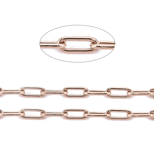 PandaHall Ion Plating(IP) 304 Stainless Steel Paperclip Chains, Soldered, with Spool, Rose Gold, 10x2.5x0.5mm, about 32.8 Feet(10m)/roll 304...
PandaHall Ion Plating(IP) 304 Stainless Steel Paperclip Chains, Soldered, with Spool, Rose Gold, 10x2.5x0.5mm, about 32.8 Feet(10m)/roll 304...
