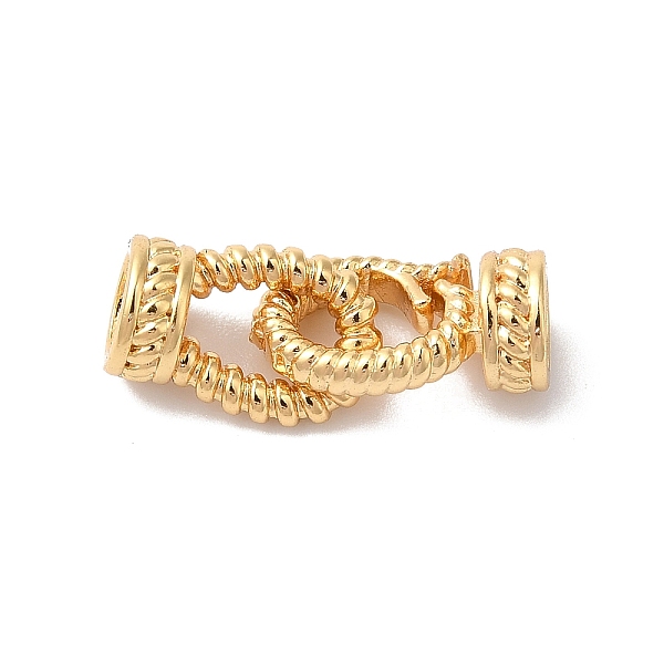 PandaHall Brass Fold Over Clasps, Twist Oval, Real 18K Gold Plated, 19mm, Hole: 1.2mm Brass Oval
PandaHall Brass Fold Over Clasps, Twist Oval, Real 18K Gold Plated, 19mm, Hole: 1.2mm Brass Oval