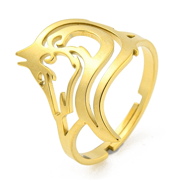 PandaHall 304 Stainless Steel Rings, Hollow Animal Wolf Head, Golden, US Size 7 3/4(17.9mm) 304 Stainless Steel Wolf
PandaHall 304 Stainless Steel Rings, Hollow Animal Wolf Head, Golden, US Size 7 3/4(17.9mm) 304 Stainless Steel Wolf